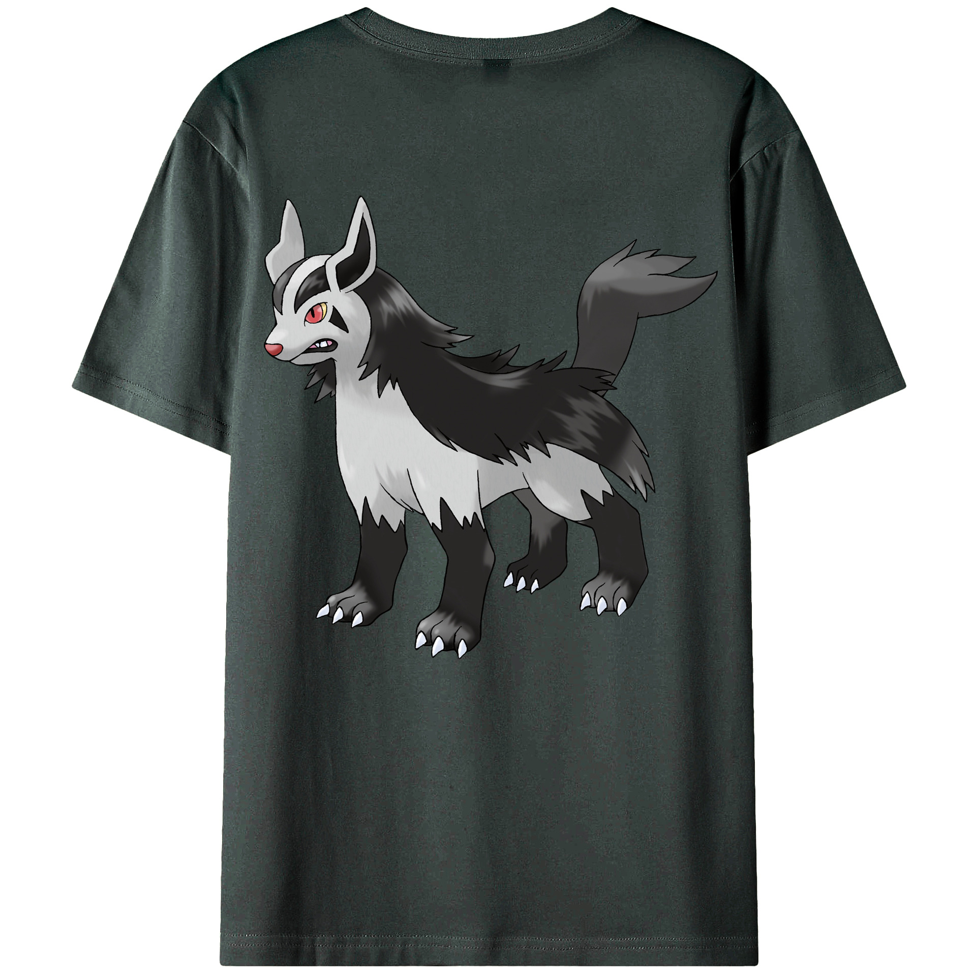 （画像用） ポケットモンスター Pokémon 綿100％ メンズ半袖Tシャツ（バックプリント） 通気性
